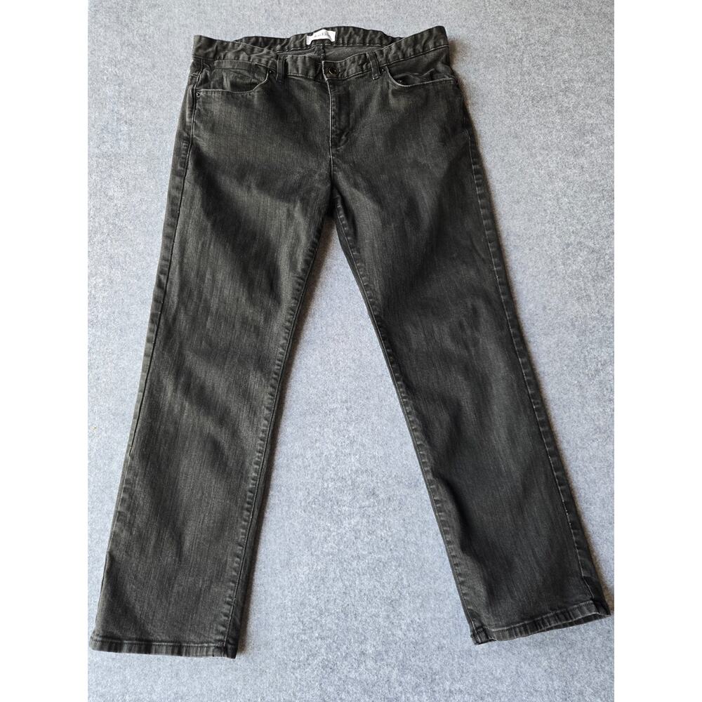 Calvin Klein Men's Jeans Charcoal Wash Straight Leg Mid Rise Stretch 35x28